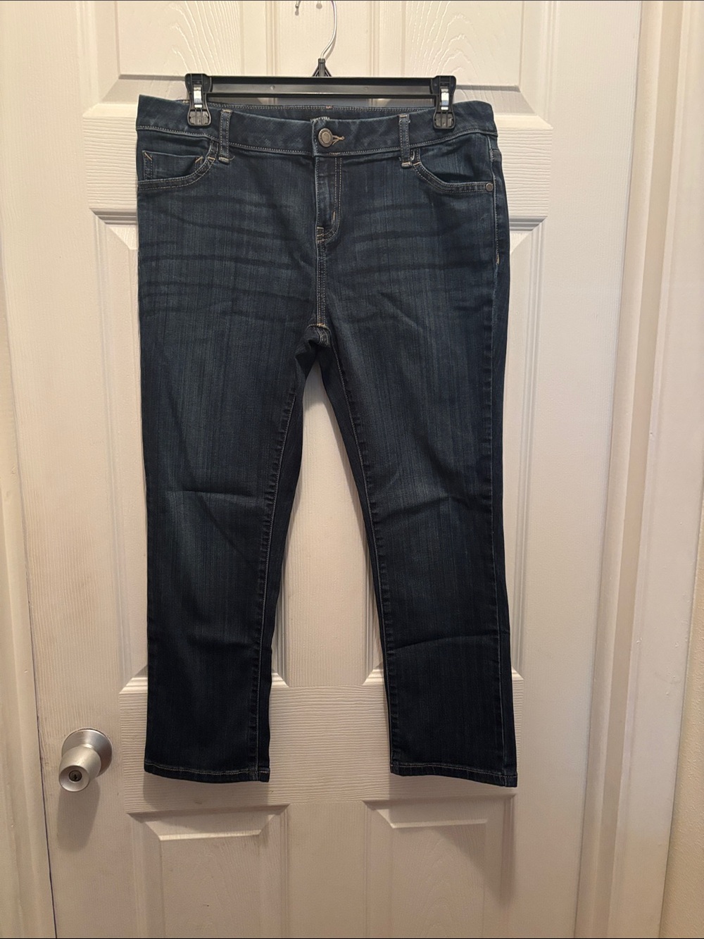 Simply Vera Vera Wang Dark Blue Straight Leg Jeans